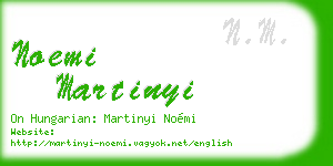 noemi martinyi business card