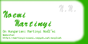 noemi martinyi business card